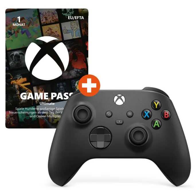 Microsoft Xbox Wireless Controller + 1 Monat GamePass Ultimate  44,89€ statt  61,90€