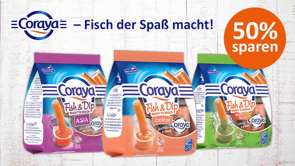 50% Cashback Coraya Fish & Dip