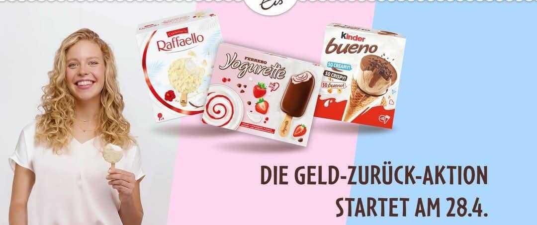 Ferrero Eis Cashback Aktion: Jetzt 2 Euro beim Kauf eines Multipacks sichern
