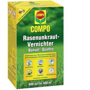COMPO Rasenunkraut Vernichter Banvel Quattro Konzentrat, 400 ml 16,82€  statt 21,00€