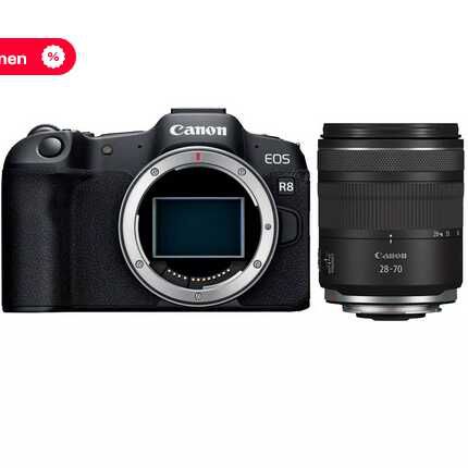Canon EOS R8 + Canon 28 70 mm 1:2,8 RF IS STM 1.948€ statt 2.418€