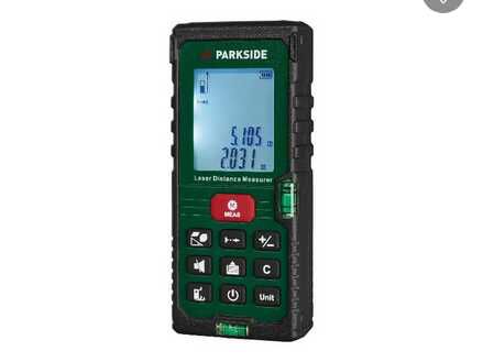 PARKSIDE Laser Entfernungsmesser »PLEM 50 D5«, mit integrierter Wasserwaage 18,94€ statt  25,94€
