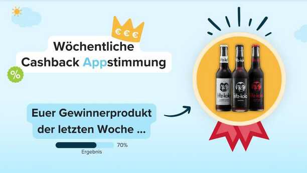 fritz kola € 0,50 Cashback