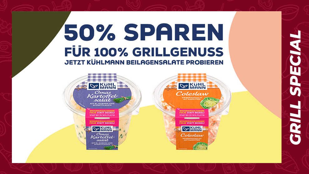Kühlmann Beilagensalat 400g und 600g  > 50% Cashback