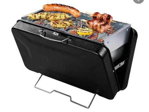 Grillmeister Holzkohle Koffergrill 14,99€ statt  20€