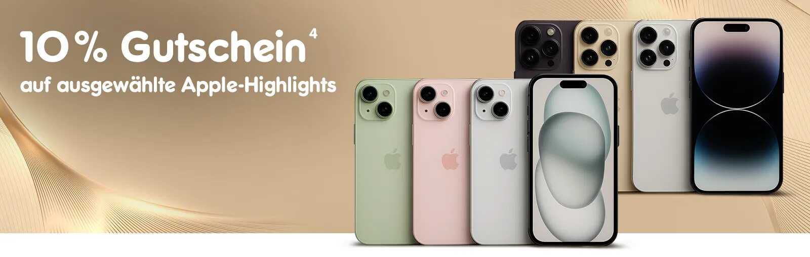 10 % Rabatt auf ausgewählte Apple Produkte, im Netto Online Shop