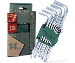 Wiha Essential Stiftschlüssel Set 14 tlg. mit Kugelkopf I Innensechskant Satz 1,27 10mm für 9,99€ PVG 16,07€
