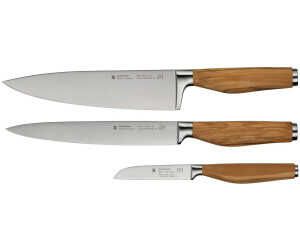 WMF Grand Wood Messerset 3teilig, Messer Holzgriff, Made in Germany, Olivenholzgriff für 240,62€ PVG 399,00€ 