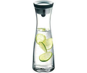 WMF Basic Wasserkaraffe aus Glas, 1 Liter, Glaskaraffe mit Deckel, Silikondeckel für 19,99€ PVG 23,94€