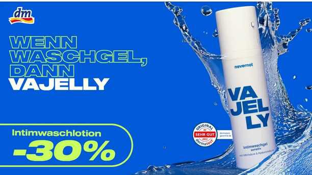 30 % Cashback auf nevernot Intimwaschlotion