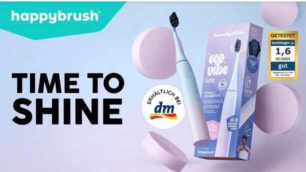 happybrush Eco Vibe Lite Schallzahnbürste Twenty4Tim € 10,00 Cashback