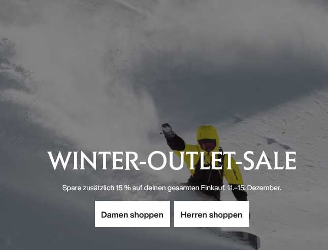 Arcteryx Outlet 15% Extra Rabatt
