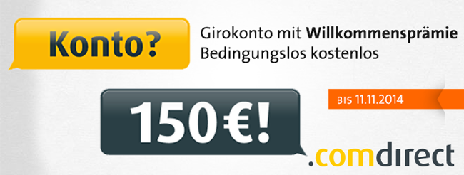 Comdirect 150 Prämie Comdirect 150 Prämie
