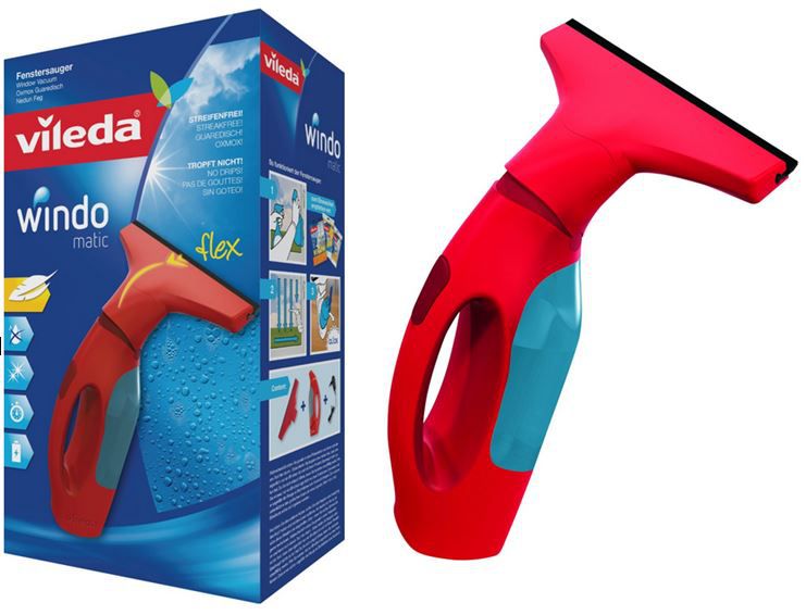 vileda Windomatic Akku Fenster Reiniger & Sauger ab 24,64€