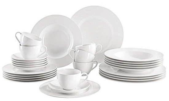 Villeroy & Boch Basic White Geschirr-Set 30-teilig ab 93,94€