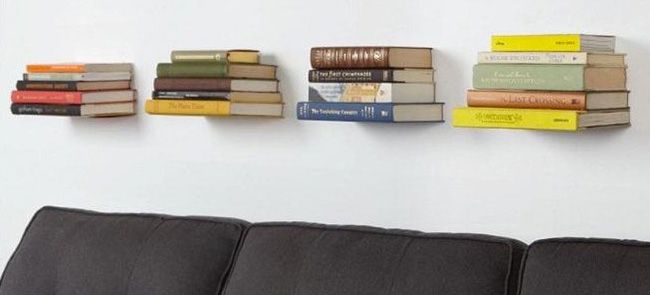 Wandregal Unsichtbares Bucherregal Schwebendes Bucherregal Schwebende Bucher Klein Hangeaufbewahrung Mobel Wohnen