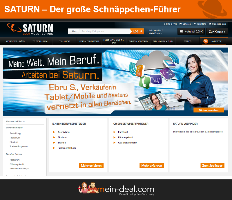 Saturn Online Rechnung