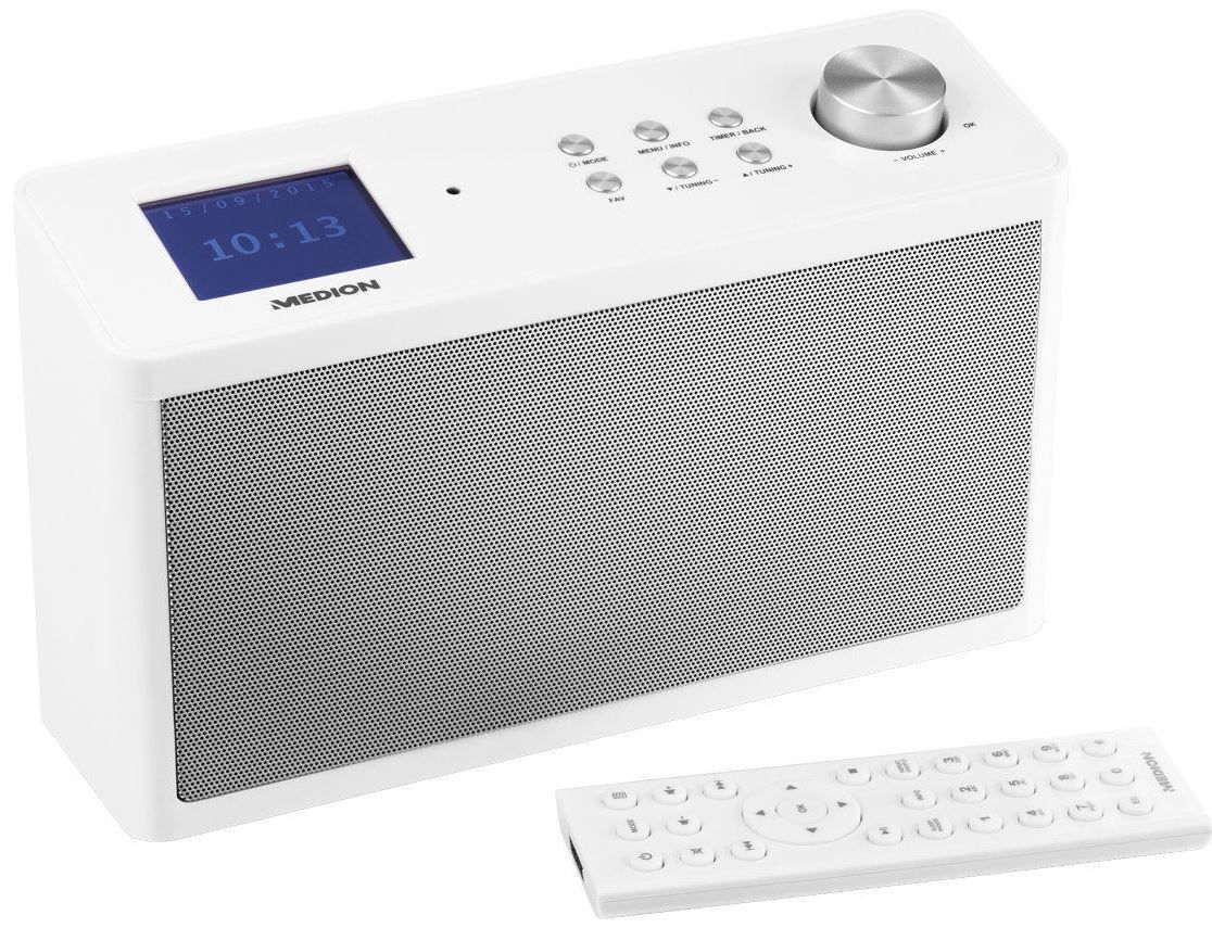 MEDION P83302 WLAN Radio mit UKW, DAB+ und App Steuerung für