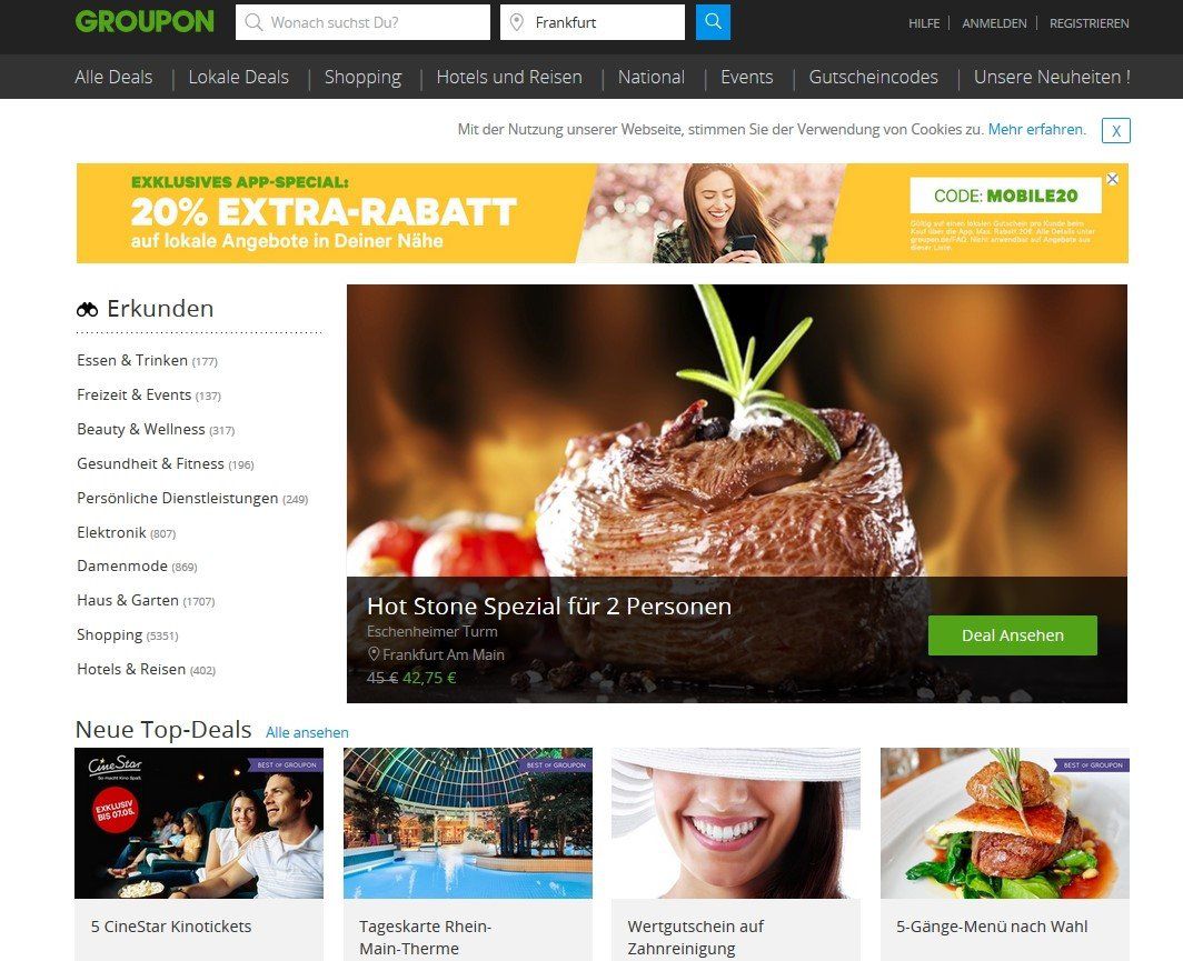 Wie du mit einem Gutschein von Groupon günstiger an Wellness, Reisen