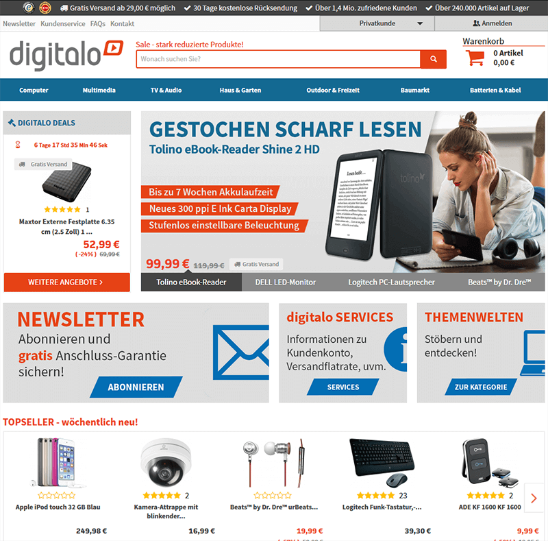 Digitalo Angebote, Deals, Gutscheine, Infos & Rabatte - April 2024