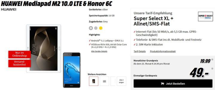 Huawei tablet deals cell c