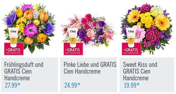 LidlBlumen Blumensträuße zum Weltfrauentag inkl. gratis Vase ab 17,99€