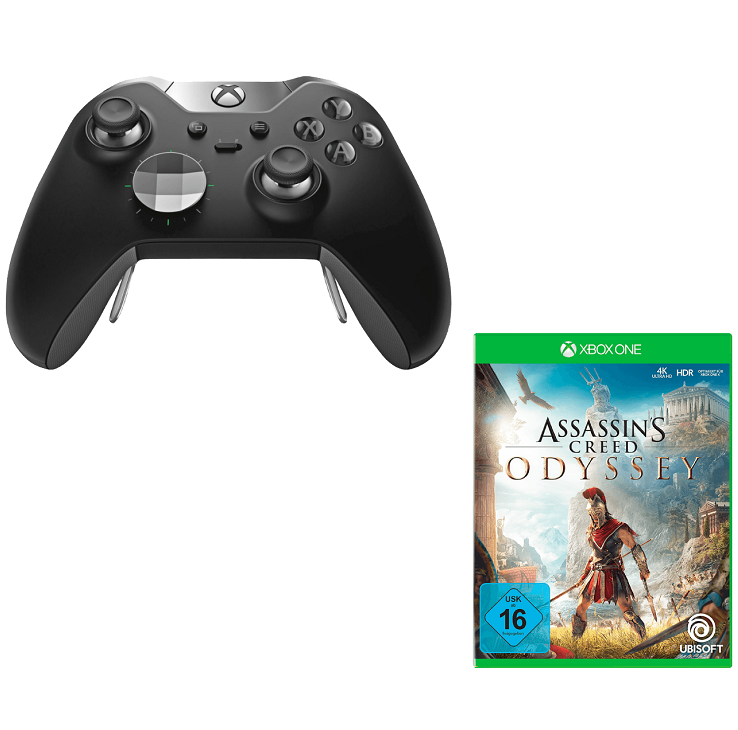 Xbox One Elite Controller + Assassin's Creed Odyssey + Gears Of War 4