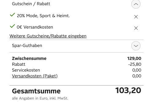 20 SofortRabatt auf alle Matratzen bei Otto