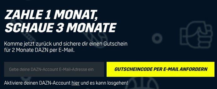 1 monat dazn gutschein