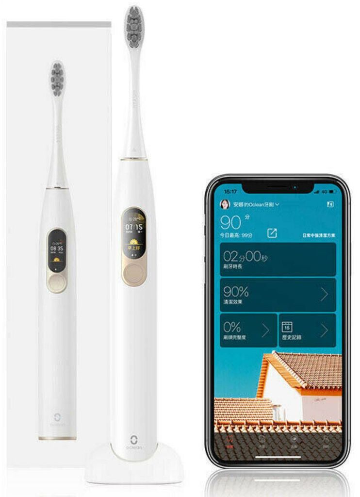 Xiaomi Oclean X Schallzahnbürste mit Touchscreen für 37,99
