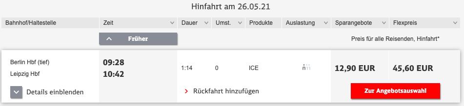 Junge Leute Deutsche Bahn Tickets (auch ICE) schon ab 12,90€