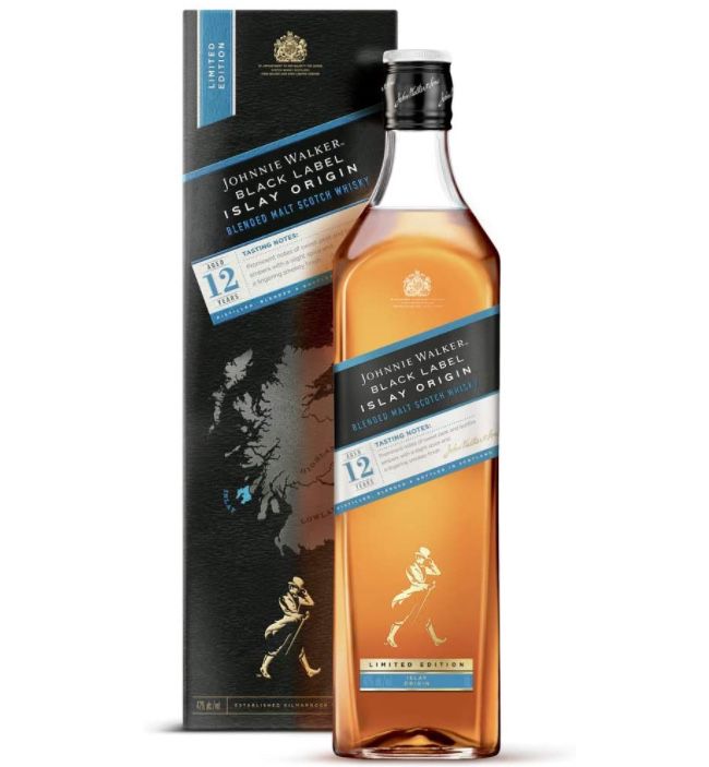 Johnnie Walker Black Label 12 Jahre Islay Origin (1 Liter) für 34,49
