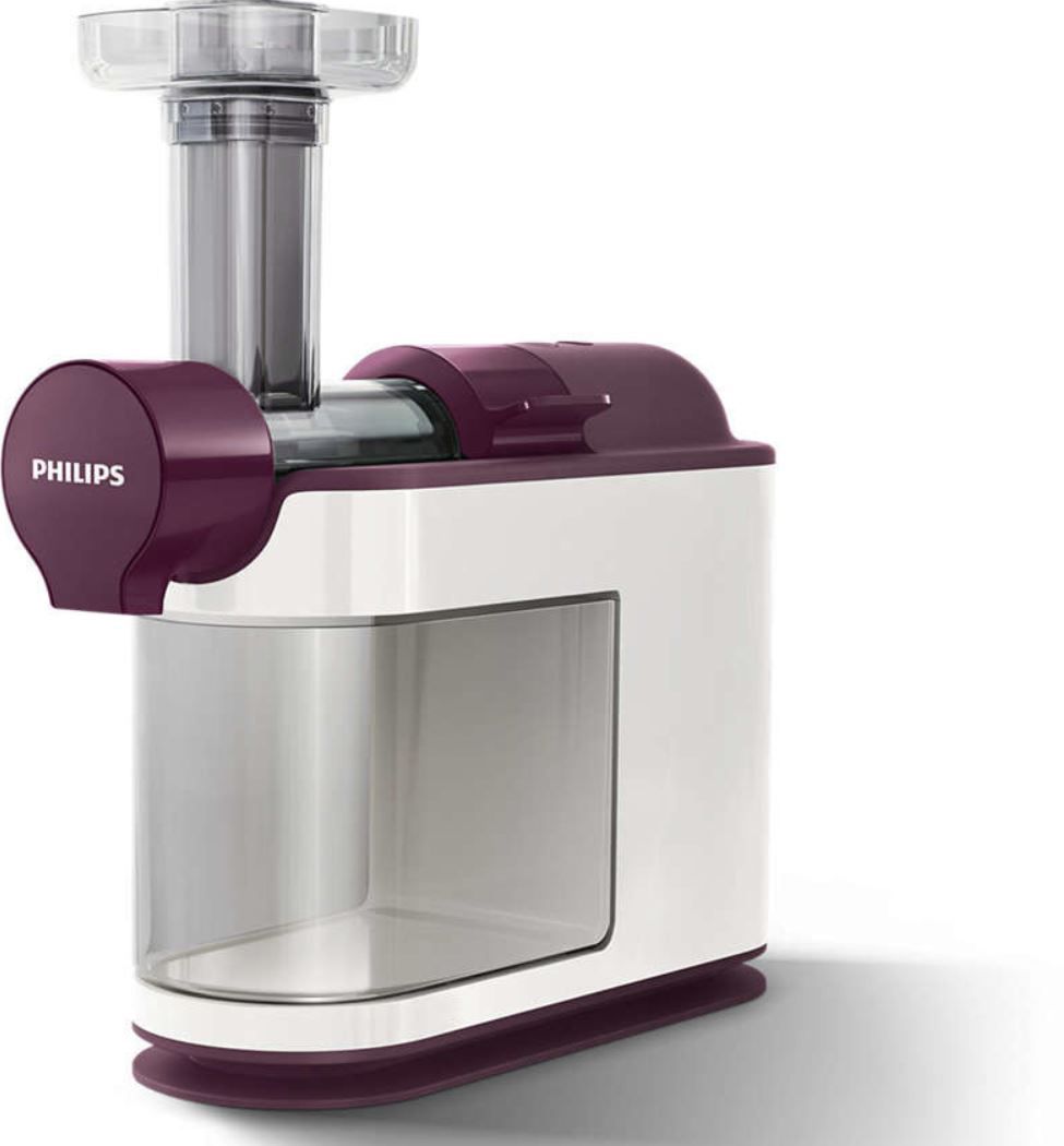 Philips Avance HR1891/80 Entsafter Slow Juicer 200Watt in WeißLila für