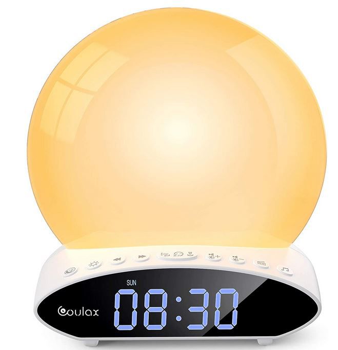 COULAX Wake Up Lichtwecker mit Projektion neue Version 2020 für 14,99