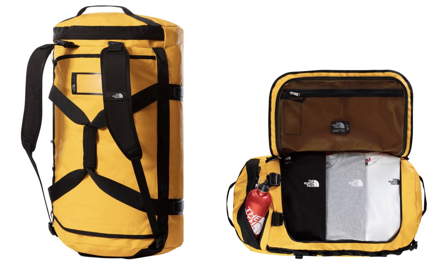 The North Face Reisetasche Base Camp Duffel L in Gelb für 93,59€ (statt