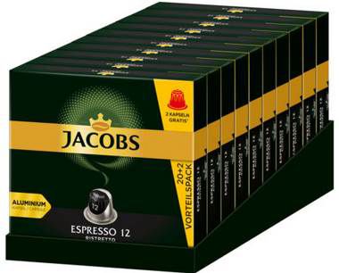 Jacobs Espresso Ristretto – 220 Kaffee Kapseln Nespresso für 34,90 ...