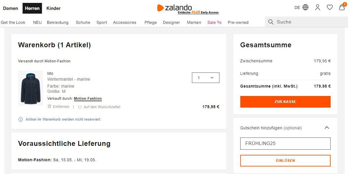 Aktueller Zalando Gutschein Code (Mai 2021) 10 Prozent Rabatt!