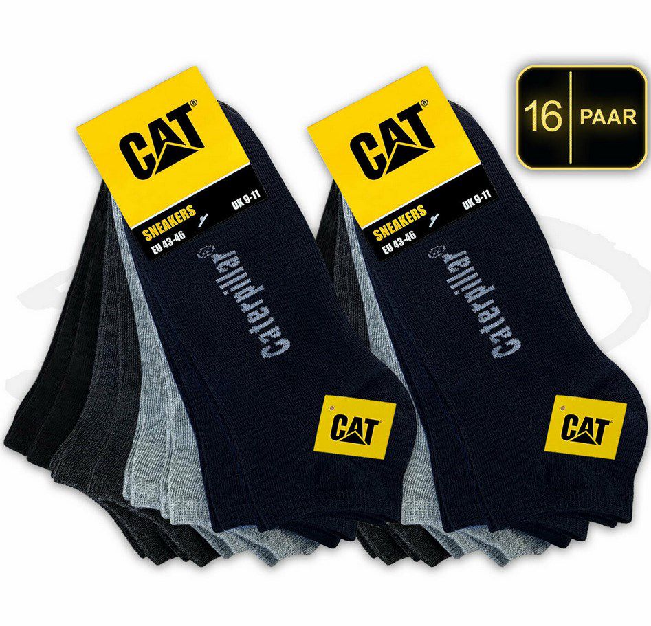16 Paar CAT Caterpillar Sneaker Socken für 28,70€