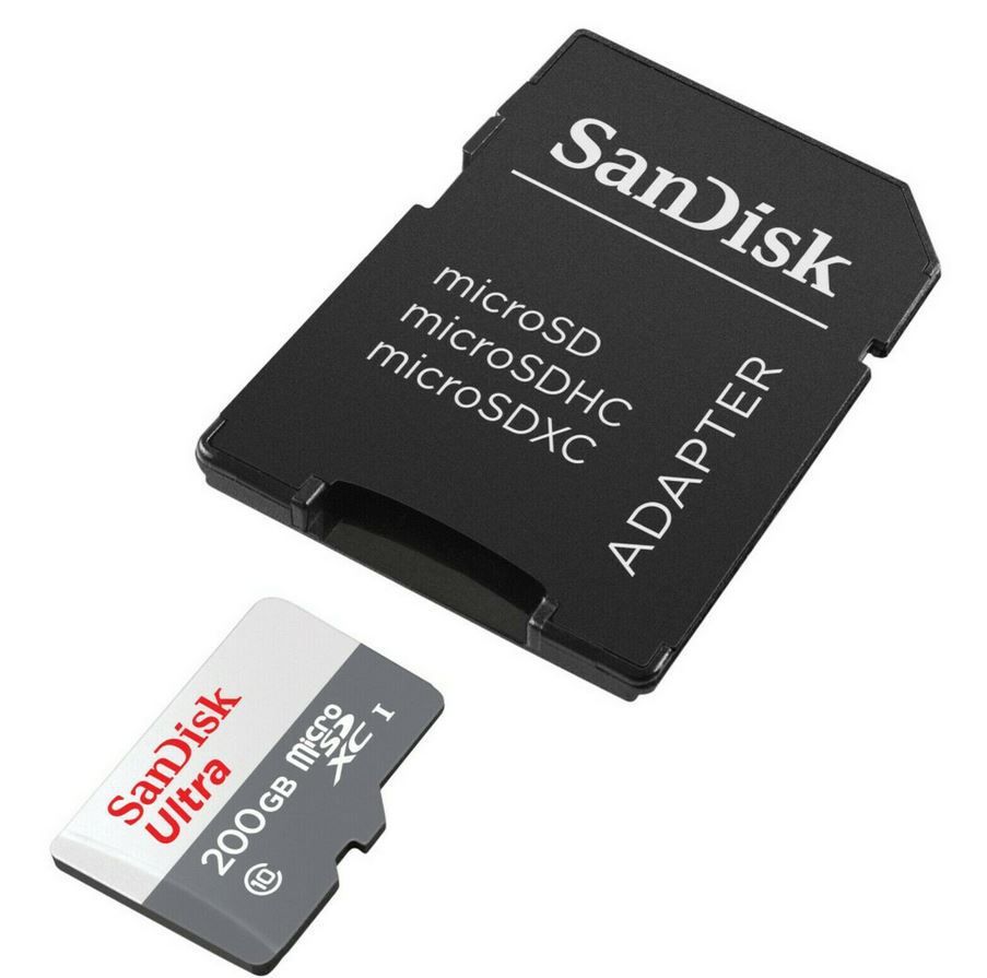 SanDisk Ultra 200GB MicroSDXC Speicherkarte - Bis Zu 90 MB/s, Class 10 Für Smartphones Und Kameras