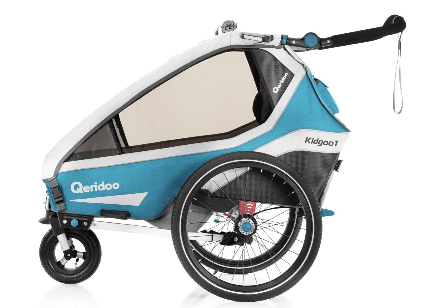 Qeridoo Kidgoo1 Rimorchio Bici Per Bambino - Modello 2020/2021, Design Compatto E Sicuro - Foto 13