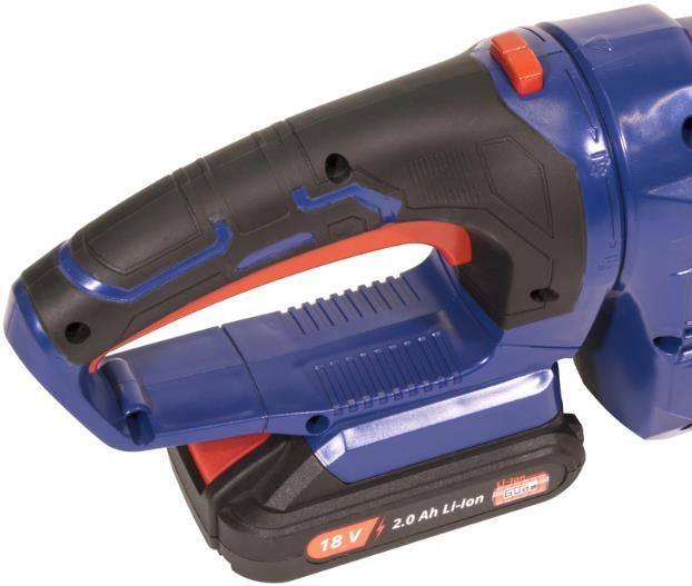Güde 58596 HS 18-201-05 Accu-heggenschaar (18 V, diamantgeslepen lemmet, 180 graden draaibare handgreep, metalen tandwiel