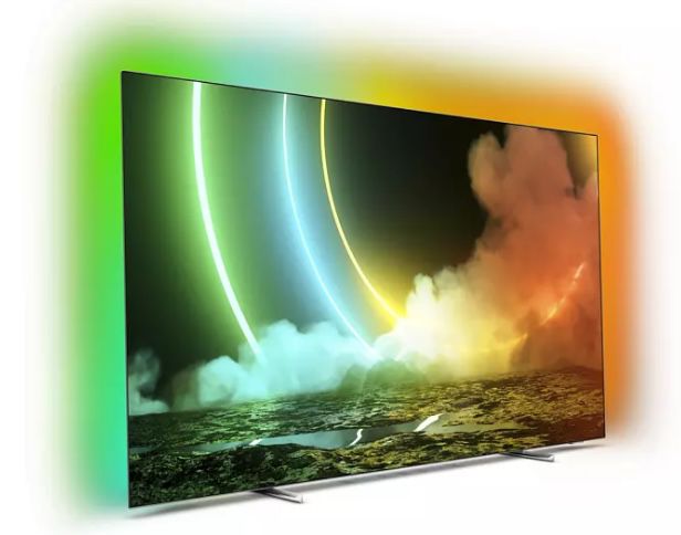 Philips 65OLED706 - 65 Zoll OLED UHD Fernseher mit 3-seitigem Ambilight ...