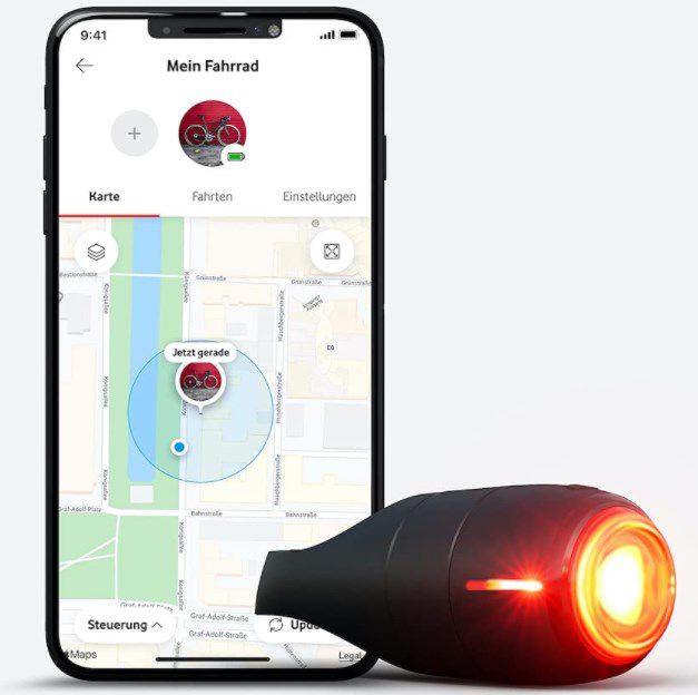 Vodafone Curve Bike Light & GPS Tracker ab 69,90€ (statt 114€)