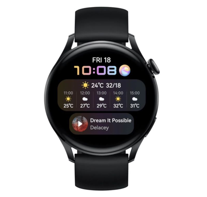 HUAWEI Watch 3 Active mit GPS in Schwarz für 179€ (statt 208€)