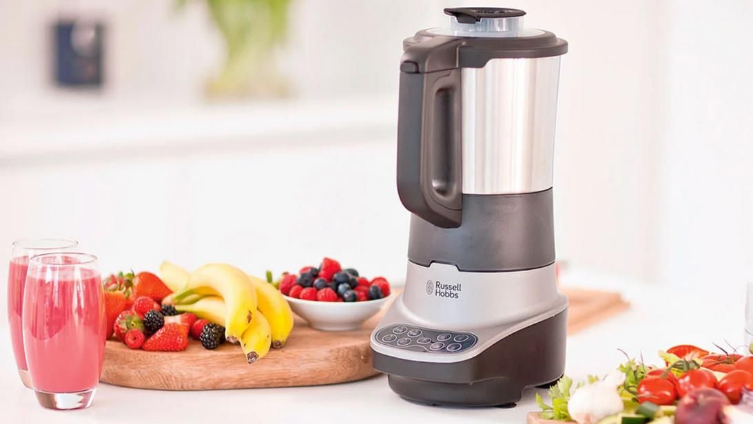 Russell Hobbs Soup & Blend, Soep Maker En Blender, Sap, Soep, 4 porties, RVS-kan, 8 Programma's, Anti-aanbaklaag, 400W Motor, 800 Watt Verwarmingselement, 21480-56