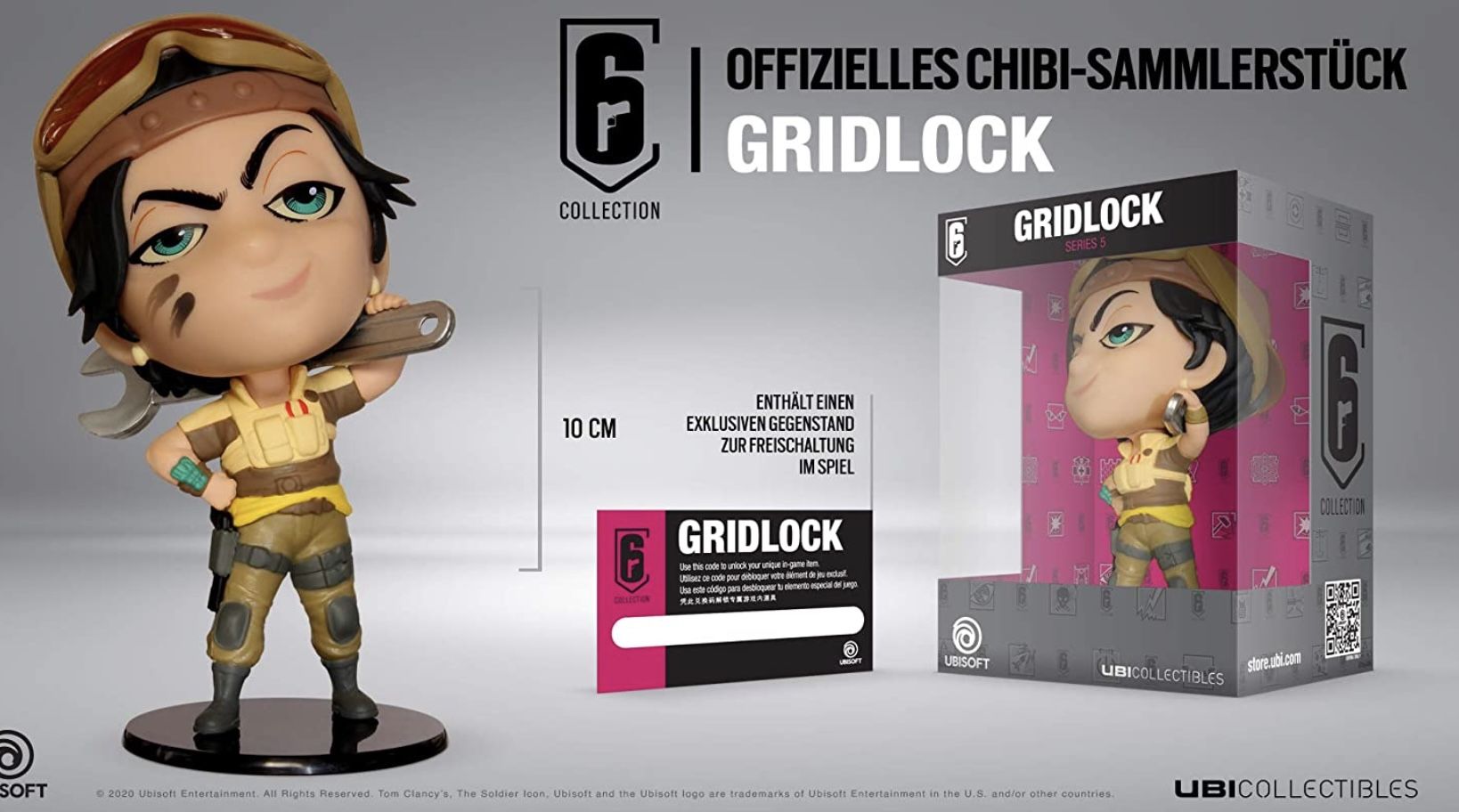 Gridlock Toy R6 Ubisoft Six Collection – Gridlock 10cm-Figur für 8,91€ (statt 15€)