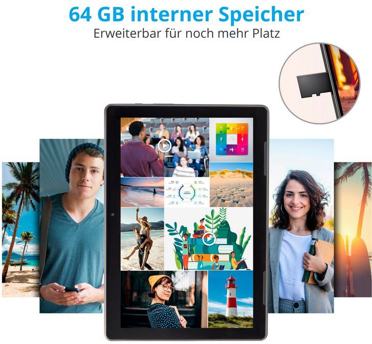 Medion Lifetab P10912 10 Zoll Android LTE Tablet mit Stift für 130