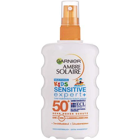 Garnier Ambre Solaire Sensitive Expert+ LSF 50 – Sonnenmilch Für Empfindliche Haut, 50 Ml