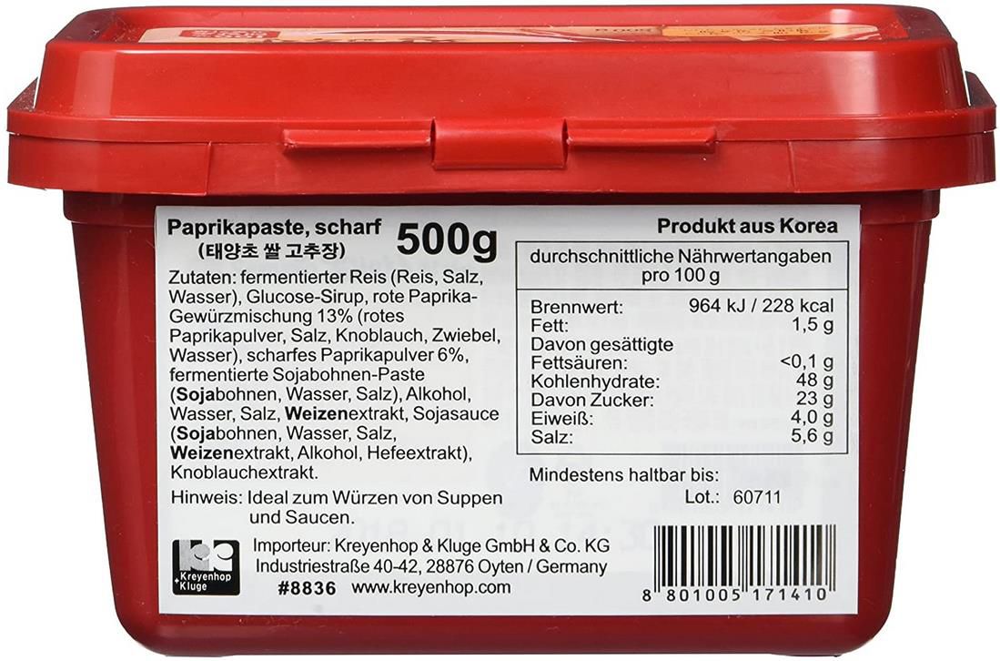 Sempio Gochujang - Scharfe Rote Pfefferpaste ab 3,90€ (statt 7€)