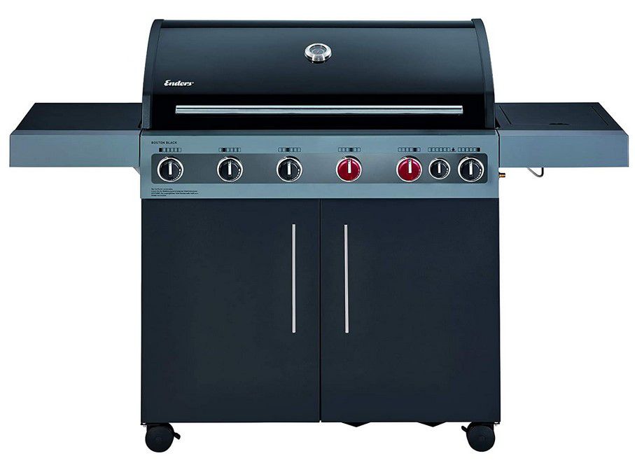 Gasgrill 'boston Black 6 Kr Turbo' 6 Brenner Enders Boston 6 KR Turbo Black Gasgrill mit 800° Zone für 579€ (statt 699€)